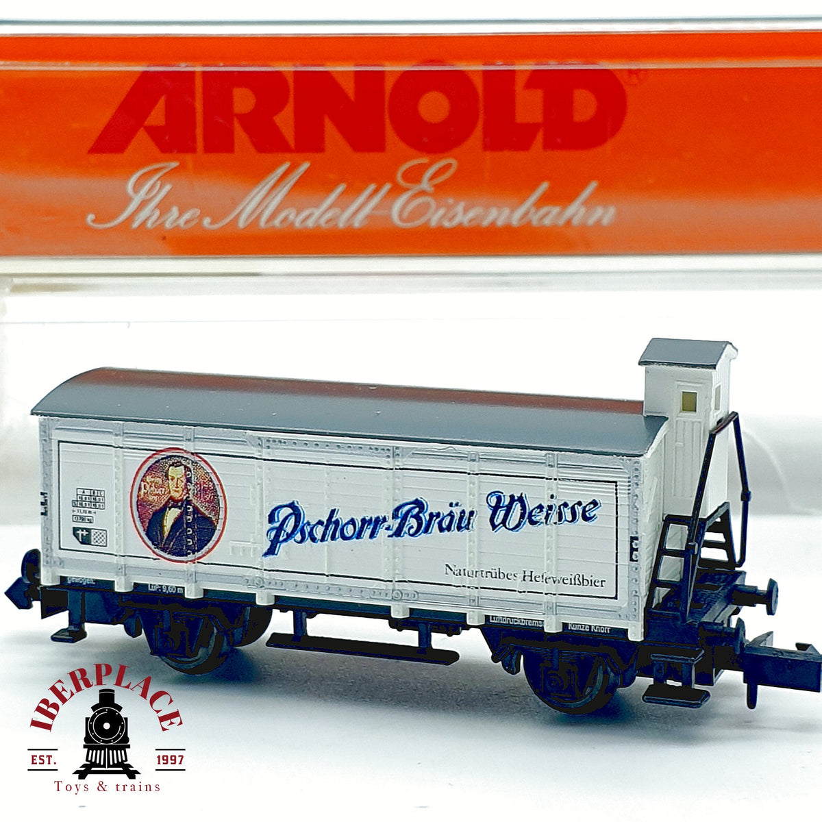♻️ Arnold 4263 Vagon cervecero garita Pschorr Brau Weisse DB Ep IV escala N 1:160