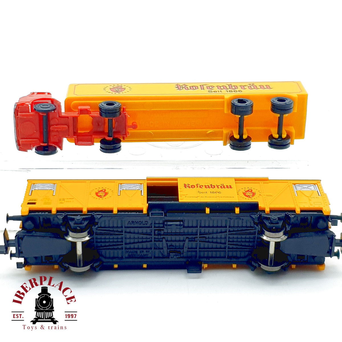 ♻️ Arnold 50-003 Set Vagon Cervezero Rosenbrau y Camion Articulado DB Ep IV escala N 1:160