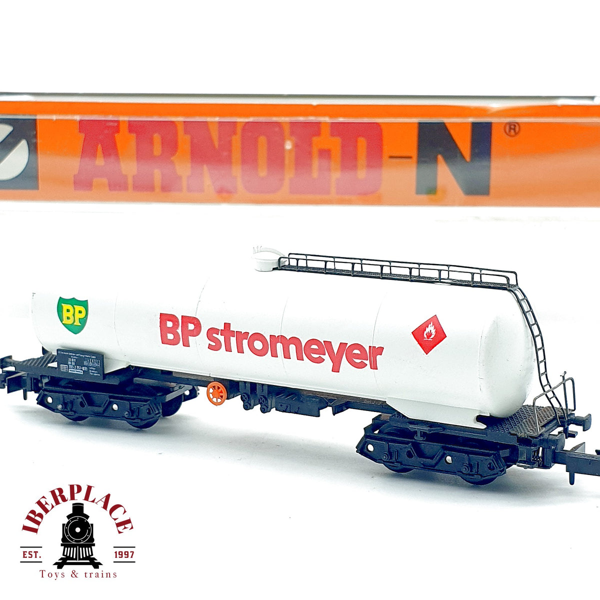 ♻️ Arnold 4374 Vagón Cisterna 4 Ejes BP Stromeyer DB Ep IV escala N 1:160