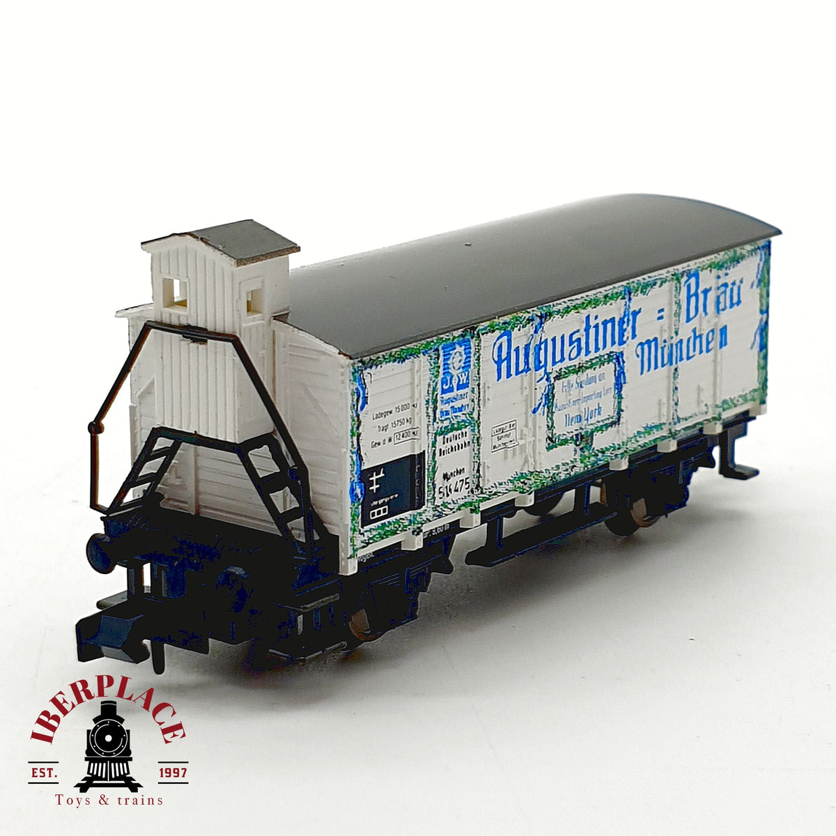 ♻️ Arnold 4264 Vagon cervecero garita Augustiner Brau Munchen DRG Ep II escala N 1:160