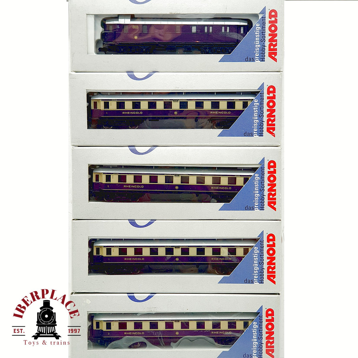 ♻️ Arnold 5801 5802 5803 Set 5x vagones Rheingold DRG Ep II escala N 1:160