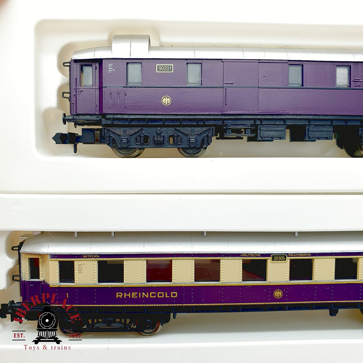 ♻️ Arnold 5801 5802 5803 Set 5x vagones Rheingold DRG Ep II escala N 1:160
