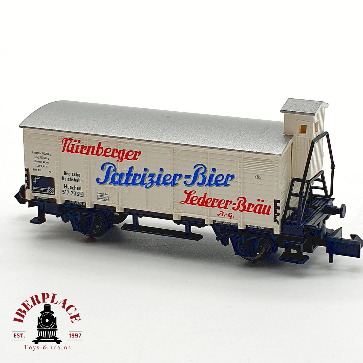 ♻️ Arnold 4255 Vagon cervecero garita Nurnberger Patrizier Bier DRG Ep II escala N 1:160
