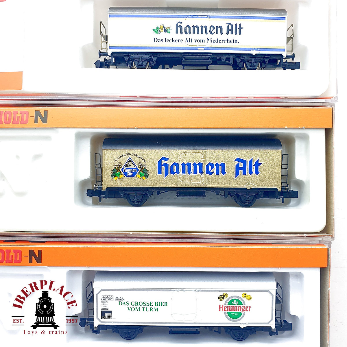♻️ Arnold 6x Vagones Cervezeros Schultheiss Hannen Ayinger DB Ep IV escala N 1:160