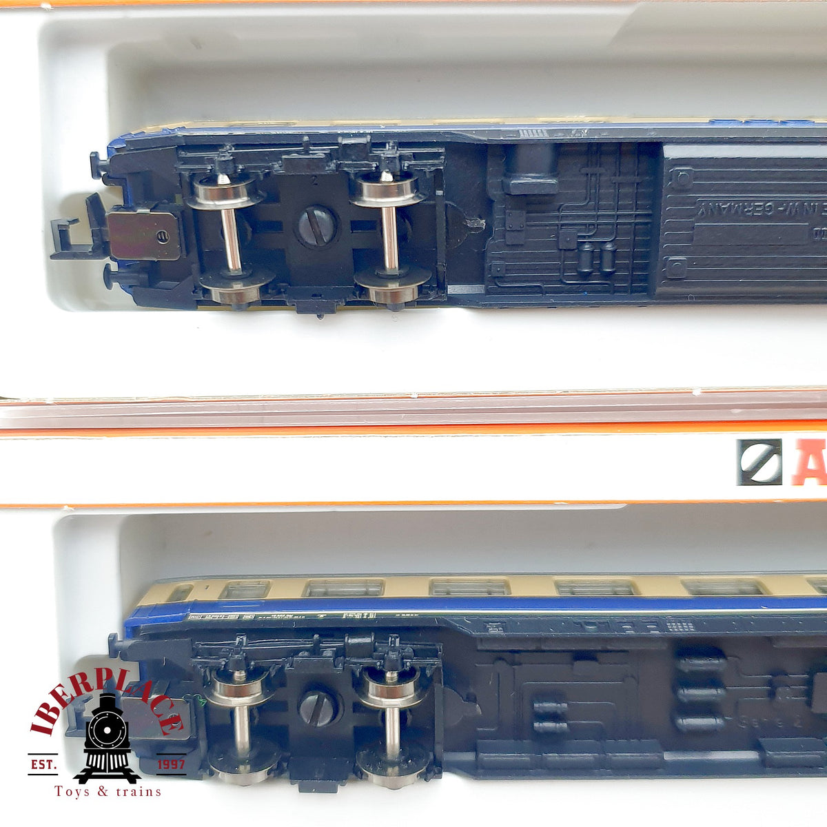 ♻️ Arnold 3860 3862 Set 2x vagones Rheingold Panorama 1a clase DB Ep III escala N 1:160