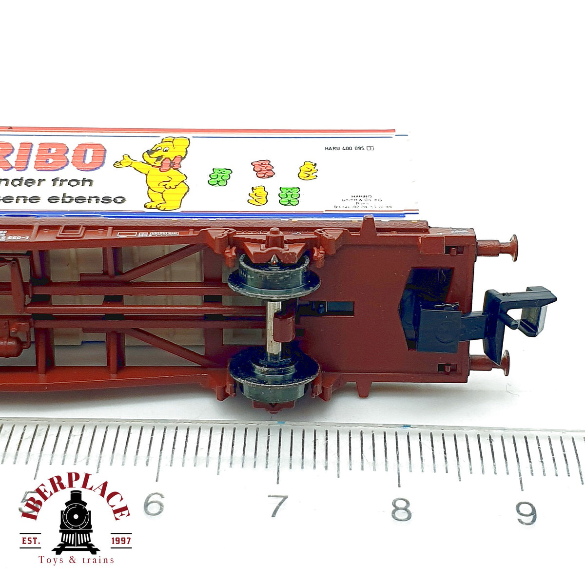 ♻️ Minitrix 13866 Vagon Portacontenedores Haribo DB Ep V escala N 1:160