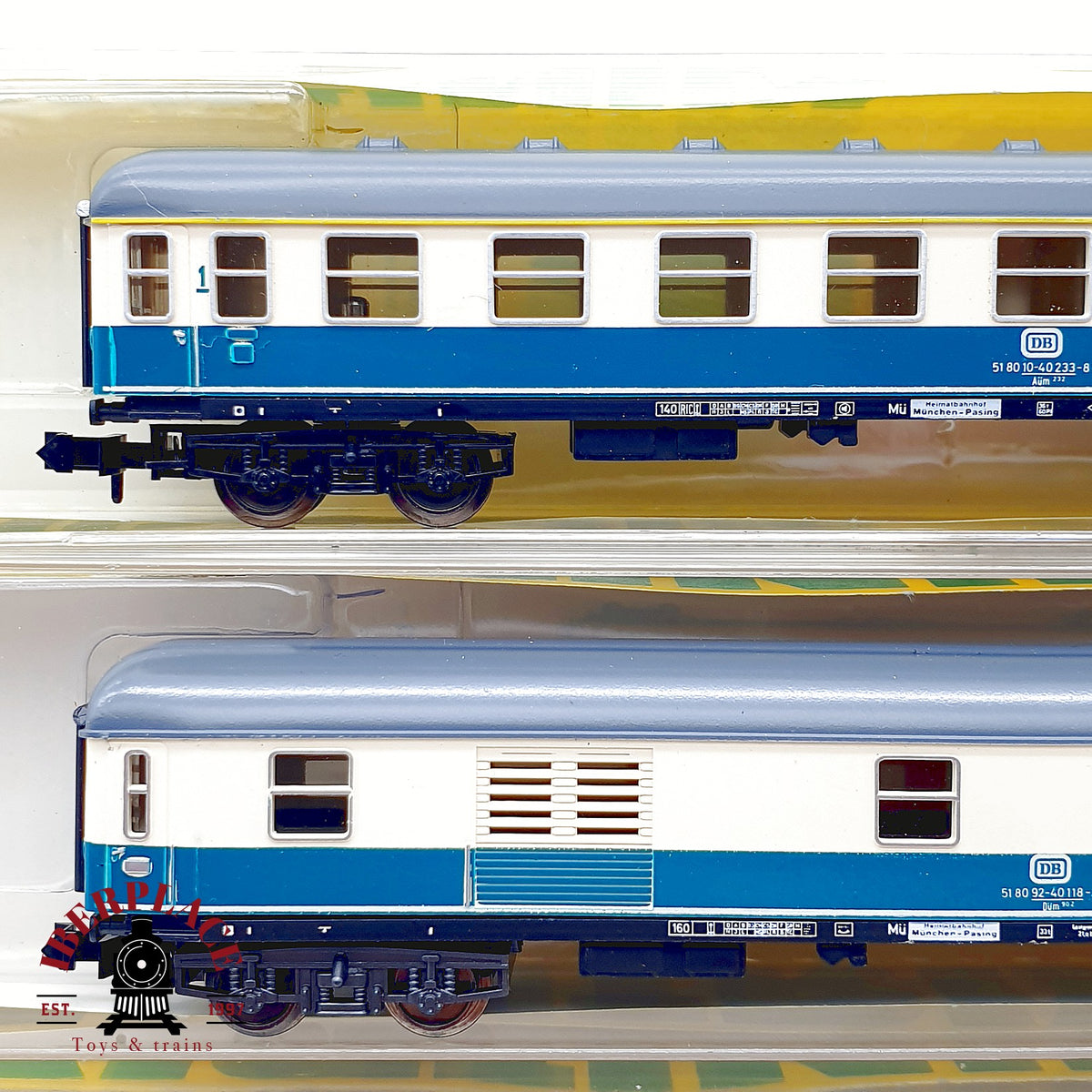 ♻️ Minitrix 13074 13075 13076 Set 3x vagones expreso DB Ep IV N 1:160