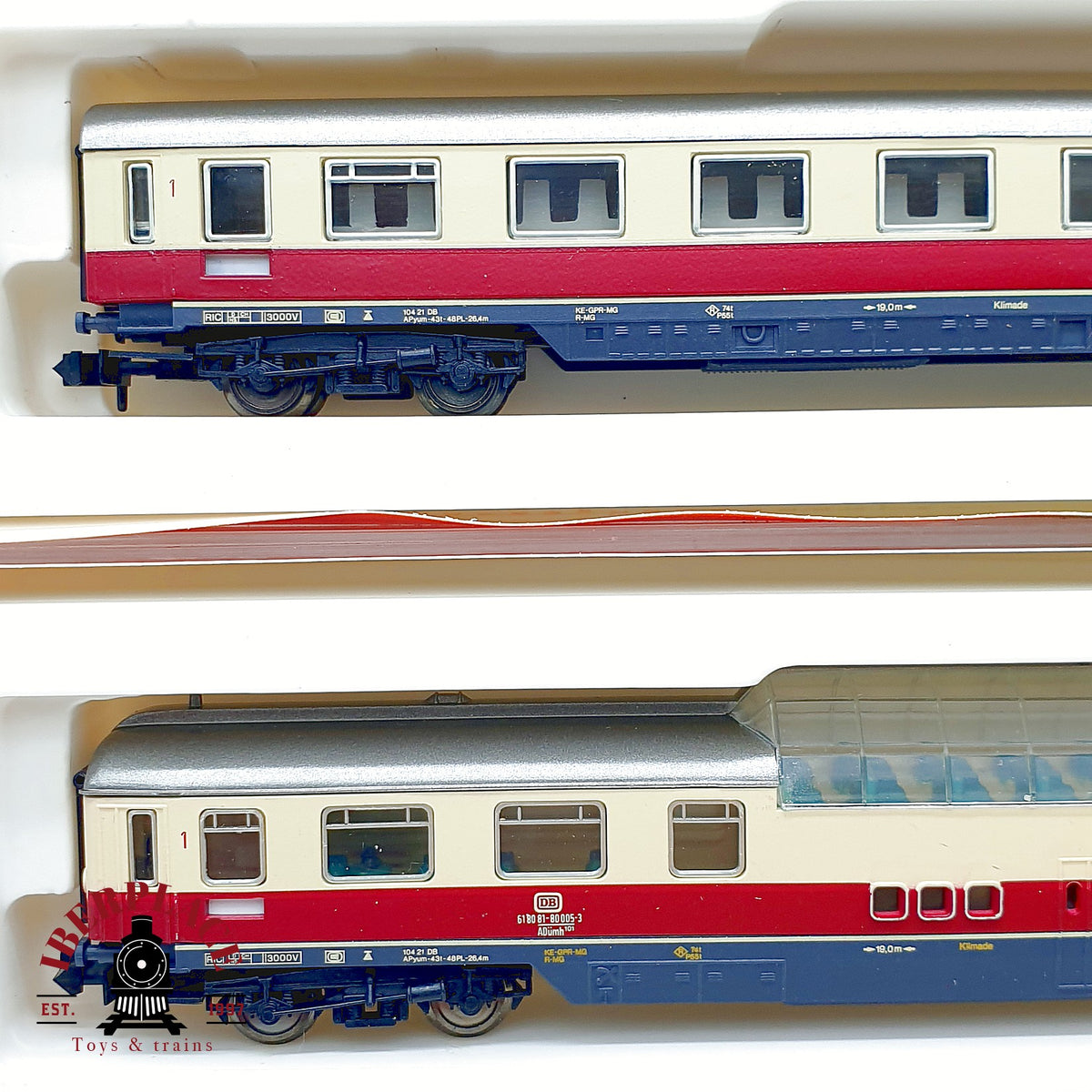 ♻️ Arnold 5x vagones TEE InterCity Panorama DSG DB Ep III IV escala N 1:160