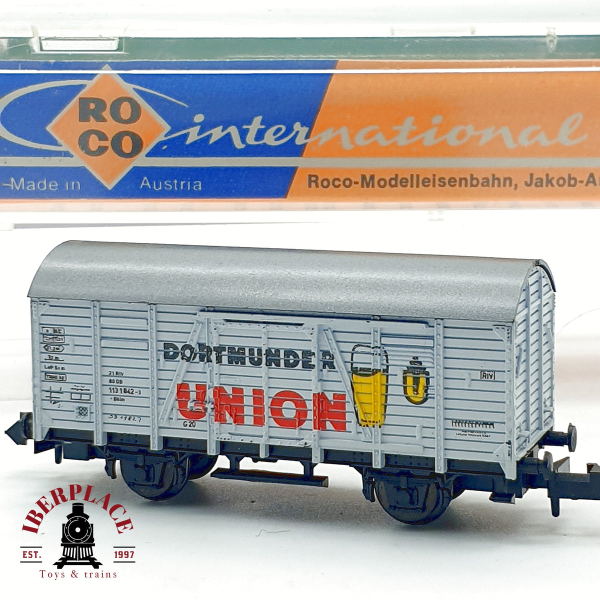 ♻️ Roco 2321 E Vagon cervecero Dortmunder Union DB Ep IV escala N 1:160