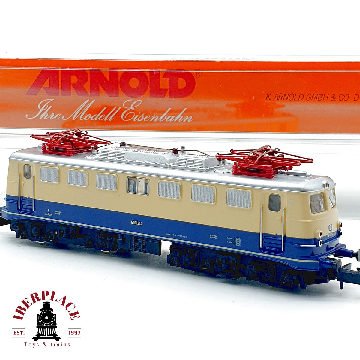 ♻️ Arnold 2315 Locomotora eléctrica E 10 1244 DB Ep III escala N 1:160