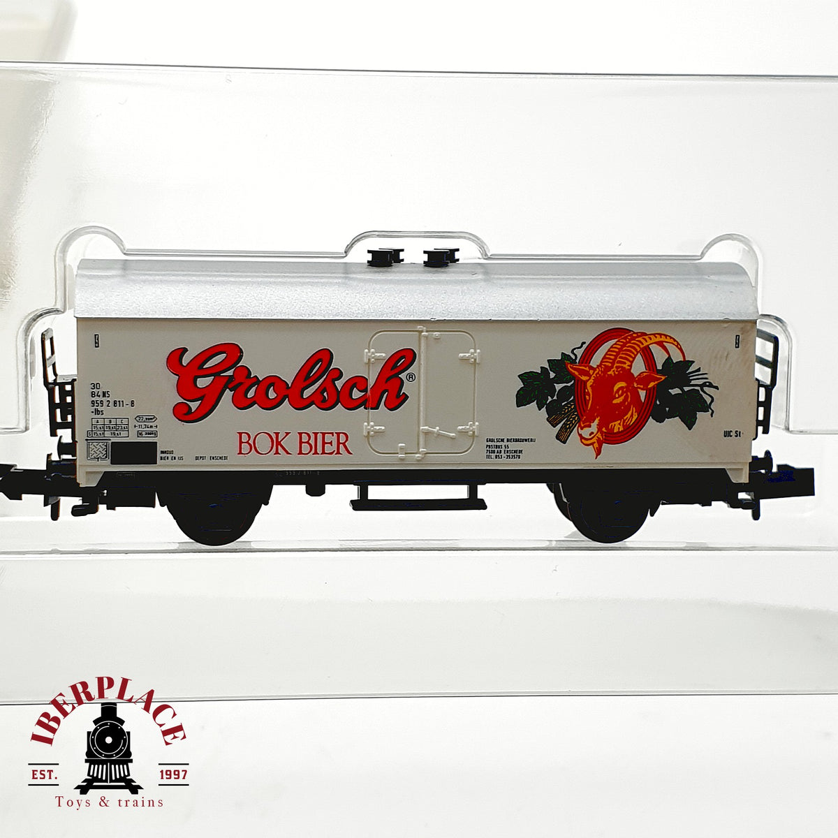 ♻️ Minitrix 11053 Set 3x vagones cerveza Grolsch Stender NS Ep IV escala N 1:160