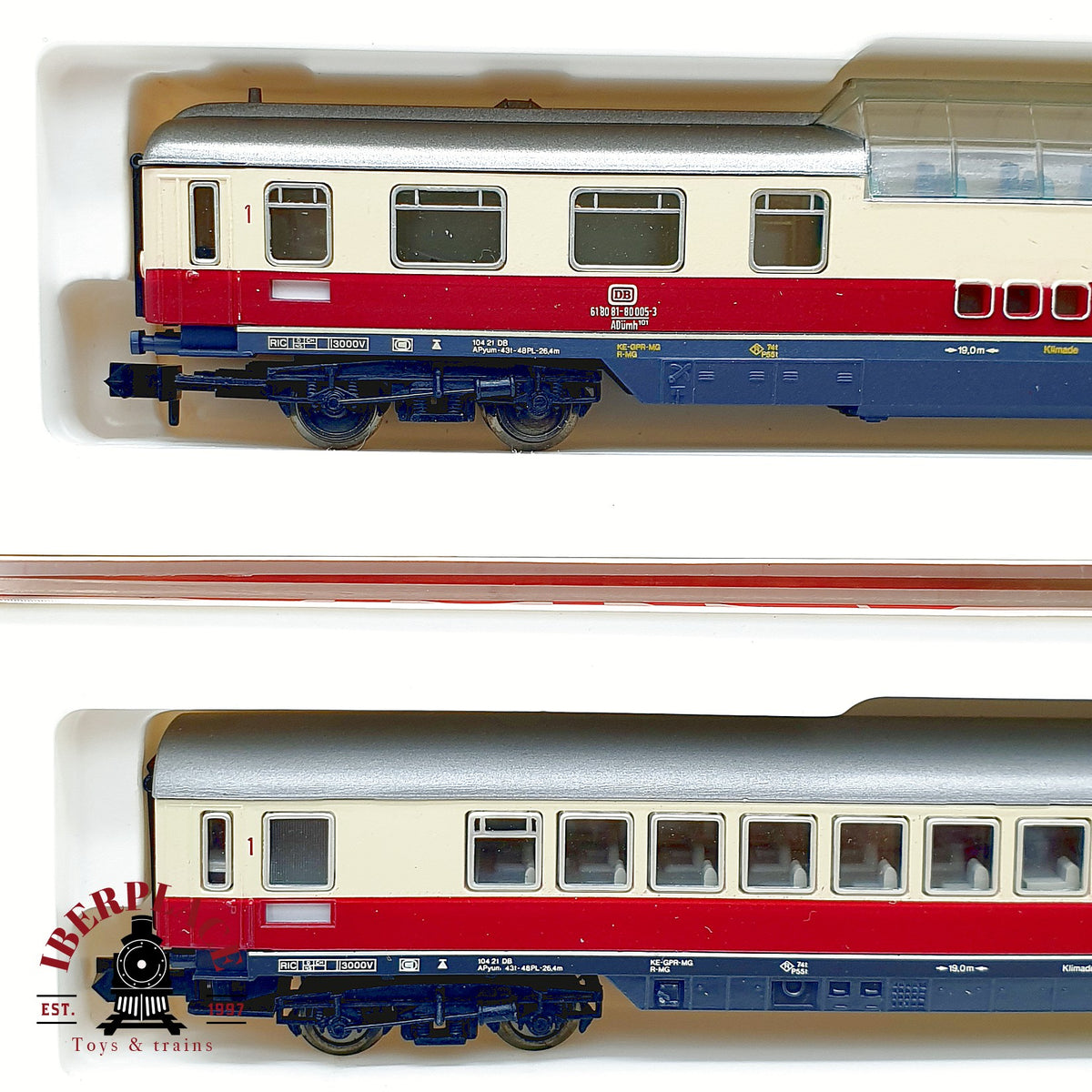 ♻️ Arnold 5x vagones TEE InterCity Panorama DSG DB Ep III IV escala N 1:160