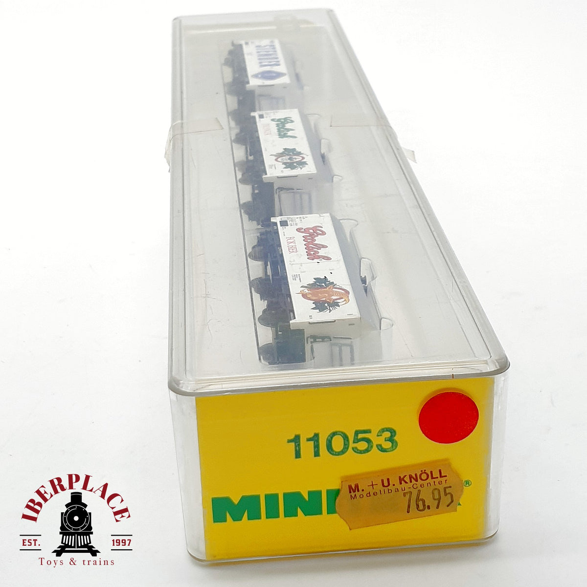 ♻️ Minitrix 11053 Set 3x vagones cerveza Grolsch Stender NS Ep IV escala N 1:160
