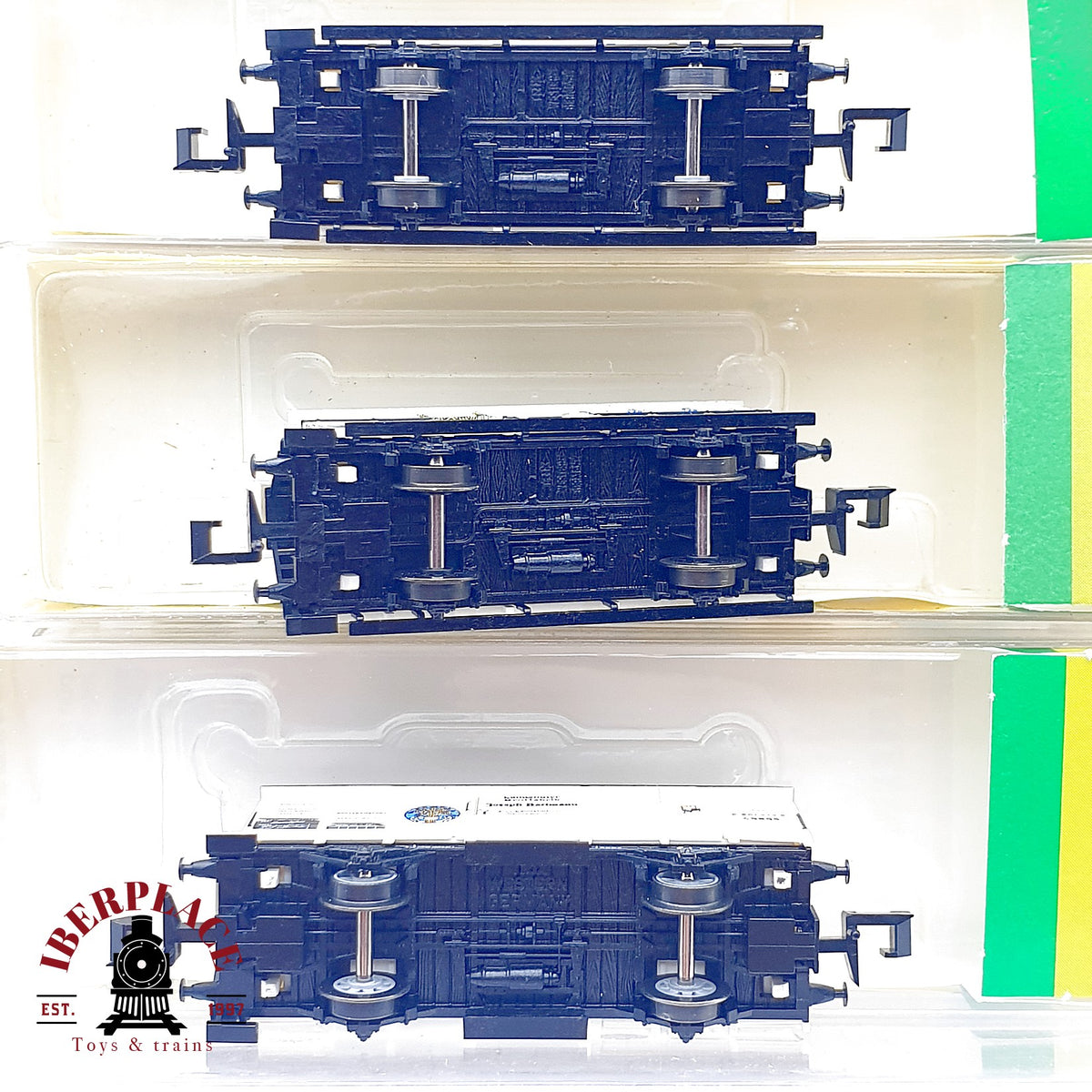 ♻️ Minitrix 3x Vagones Garita Spalt Riegele Landshuter KBayStB Ep I escala N 1:160