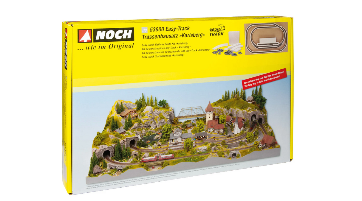 Noch 53600 Kit de ruta ferroviaria Easy-Track "Karlsberg" H0 escala 1:87 ho 00