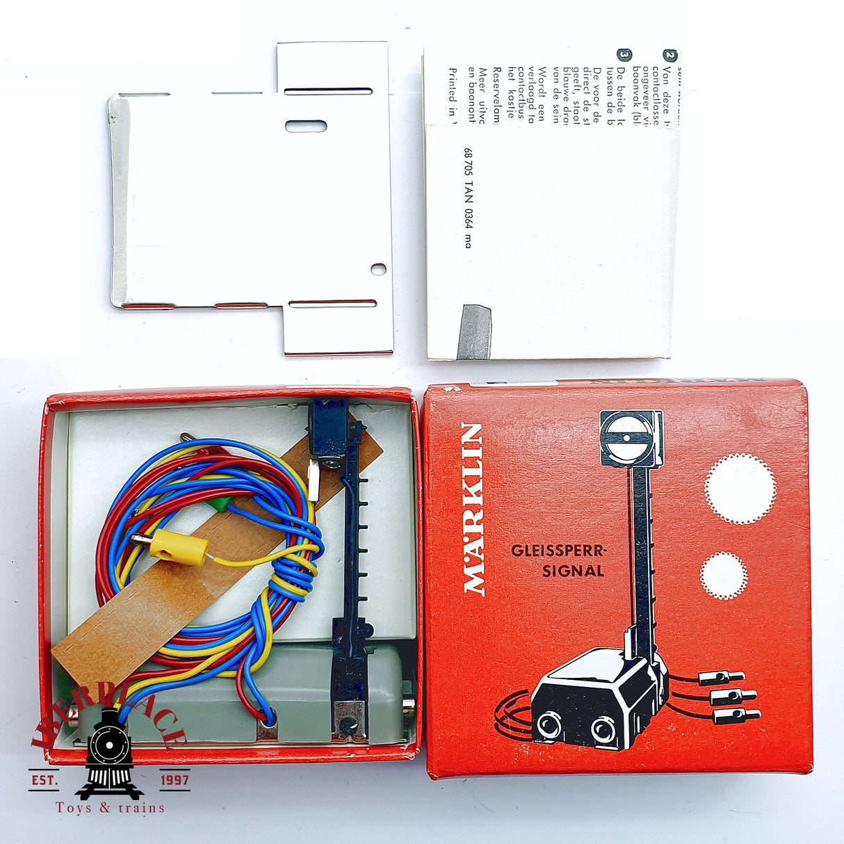 ♻️ 2da mano - Märklin 7042 Señal de bloqueo de vía - Sin Usar H0 escala 1:87 8/9