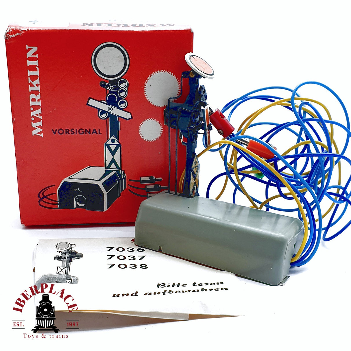 ♻️ 2da mano - Märklin 7038 Señal previa H0 escala 1:87 1/2