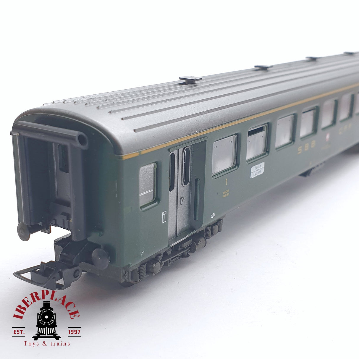 ♻️ 2da mano - DC Fleischmann 5133 vagón pasajeros SBB clase 1 H0 escala 1:87