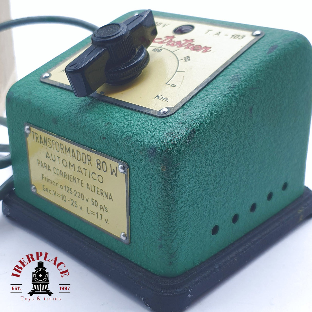♻️ 2da mano - Electrotren Transformador antiguo para decoración 80W automático H0 escala 1:87