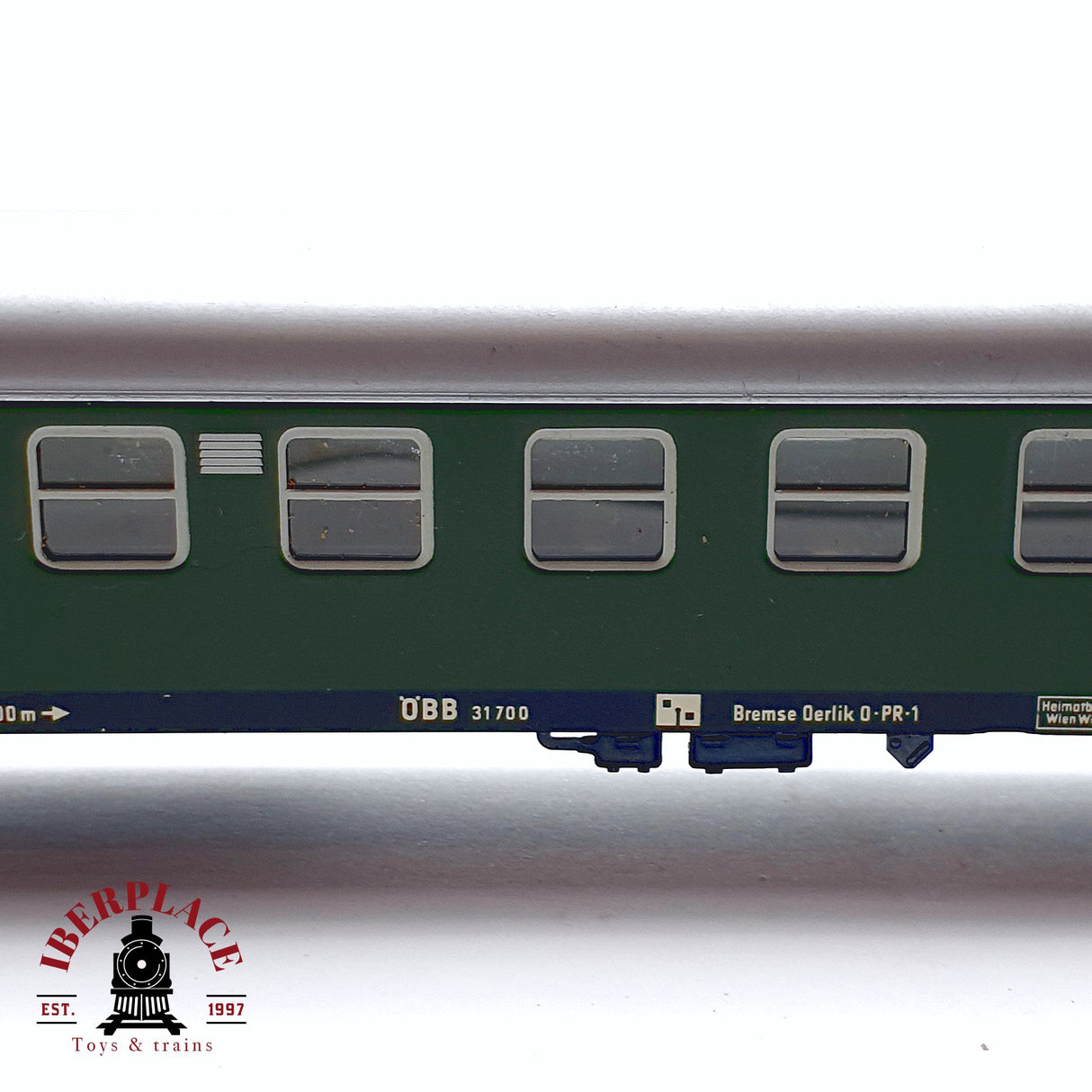 ♻️ 2da mano - Märklin vagón pasajeros ÖBB verde en metal H0 escala 1:87