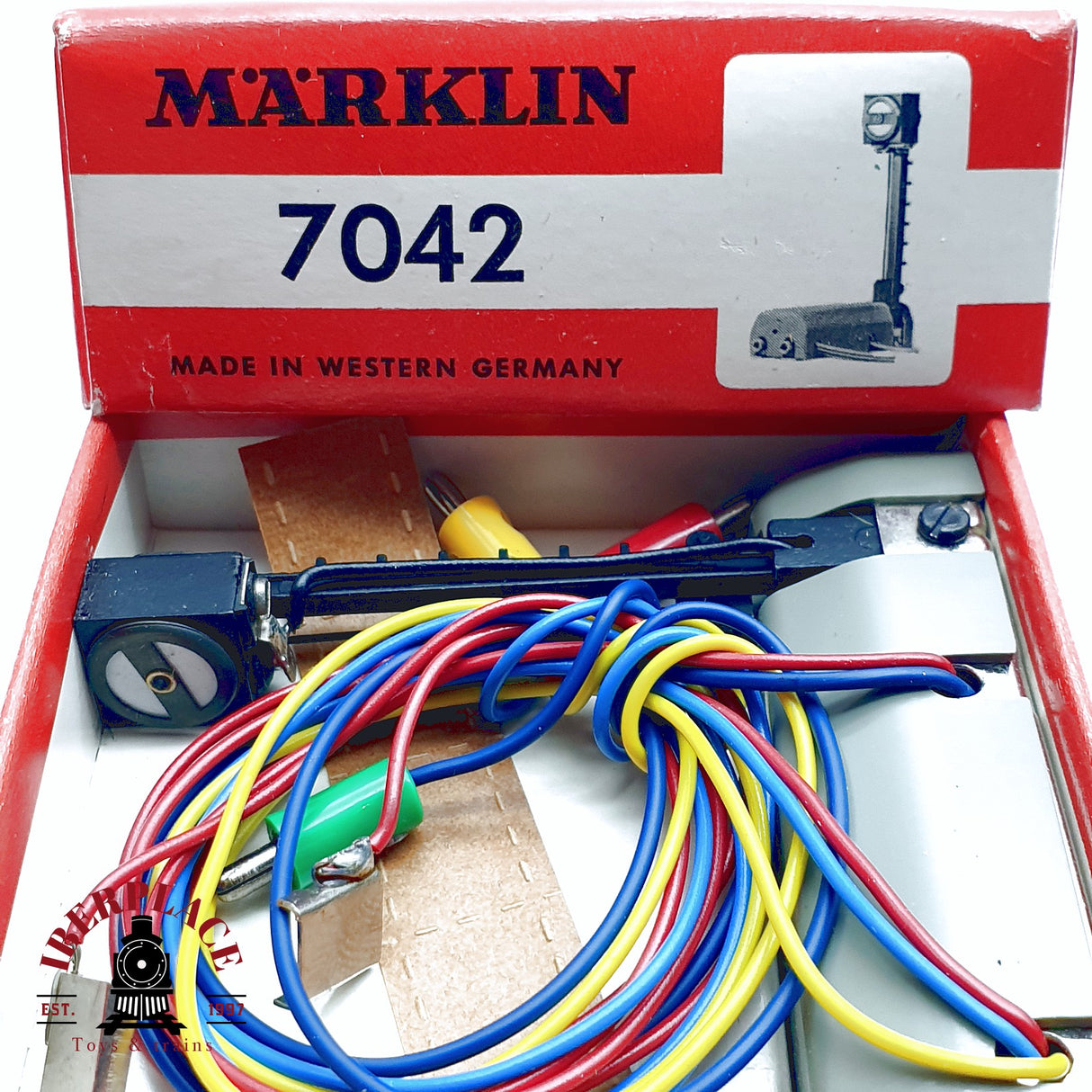 ♻️ 2da mano - Märklin 7042 Señal de bloqueo de vía - Sin Usar H0 escala 1:87 5/9
