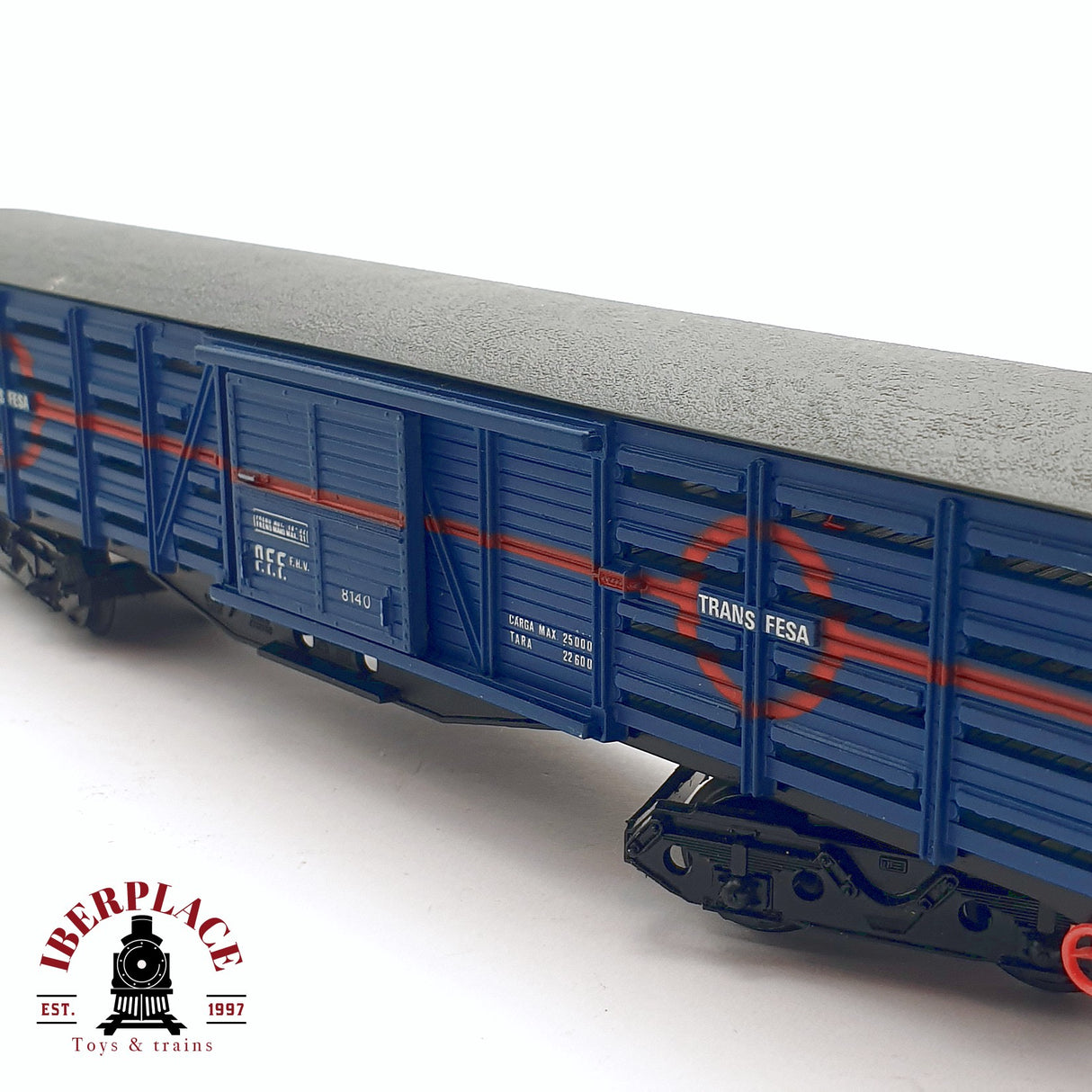 ♻️ 2da mano - DC Electrotren 5423 vagón Transfesa RENFE 8140 H0 escala 1:87