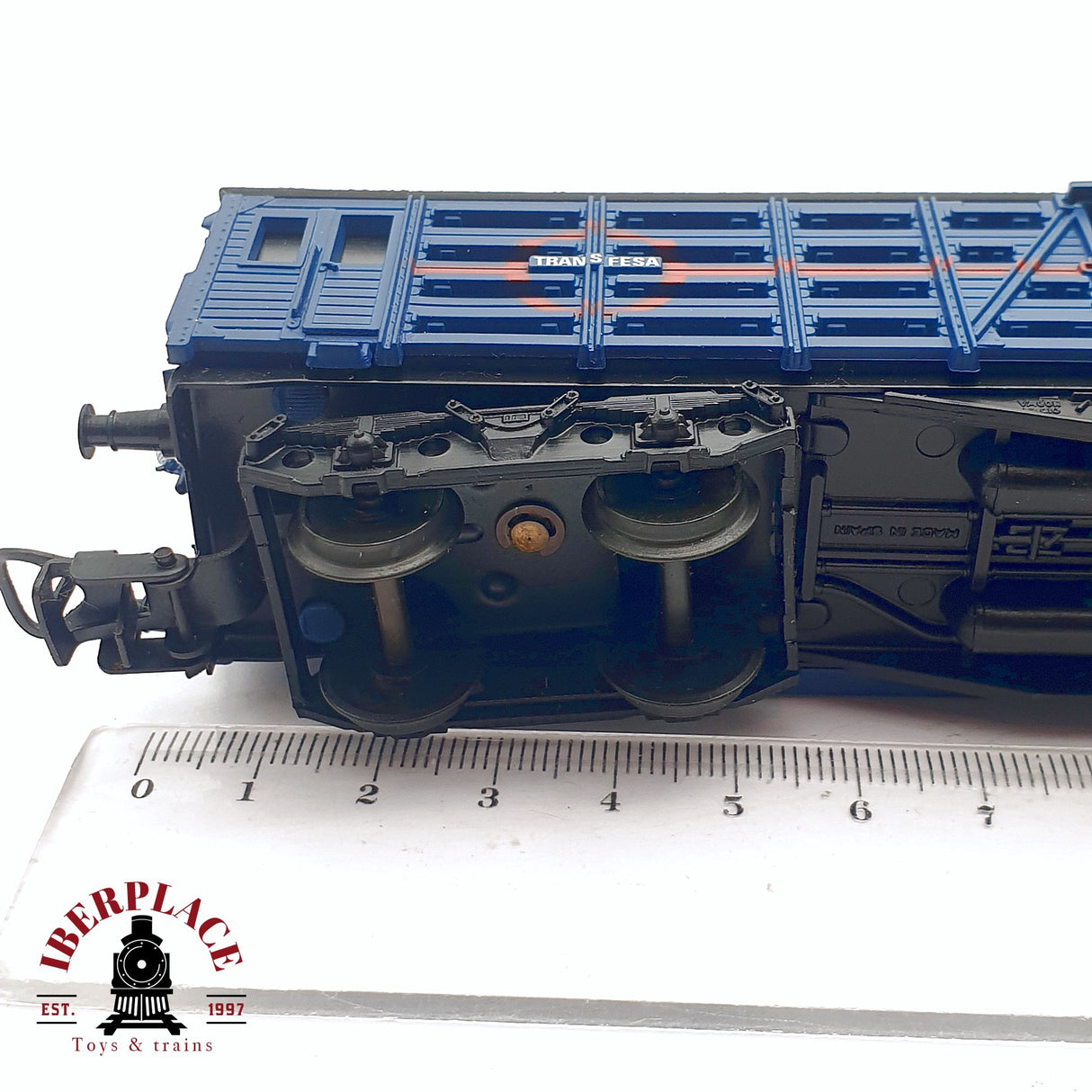 ♻️ 2da mano - DC Electrotren 5423 vagón Transfesa RENFE 8140 H0 escala 1:87