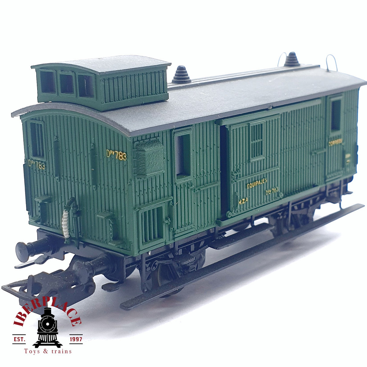 ♻️ 2da mano - DC Electrotren 857 vagón correos postales y equipajes M.ZA RENFE H0 escala 1:87