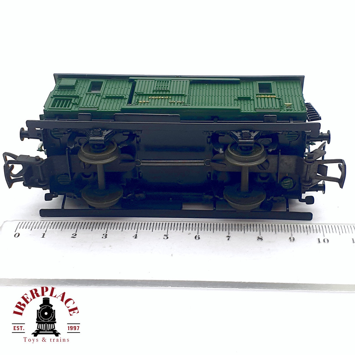 ♻️ 2da mano - DC Electrotren 857 vagón correos postales y equipajes M.ZA RENFE H0 escala 1:87