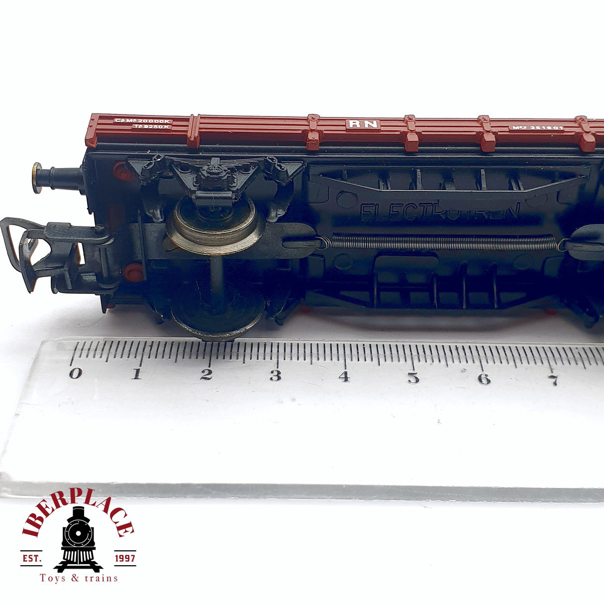 ♻️ 2da mano - DC Electrotren 1000 vagón plataforma RENFE H0 escala 1:87