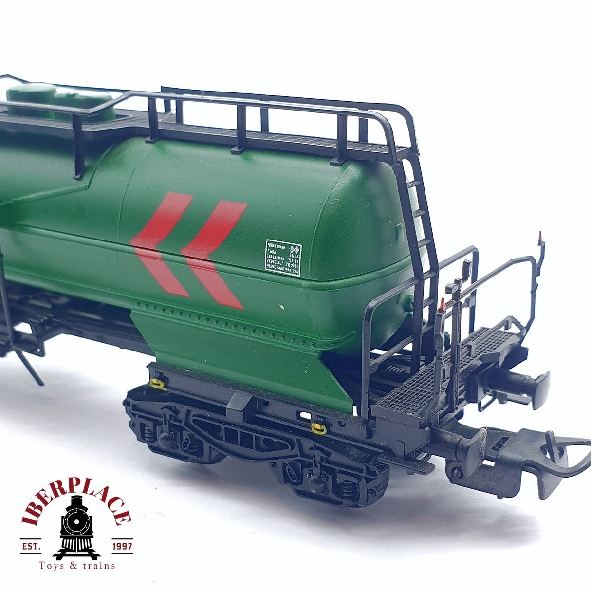 ♻️ 2da mano - DC Electrotren 5422 vagón cisterna Texaco C.A.F RENFE H0 escala 1:87