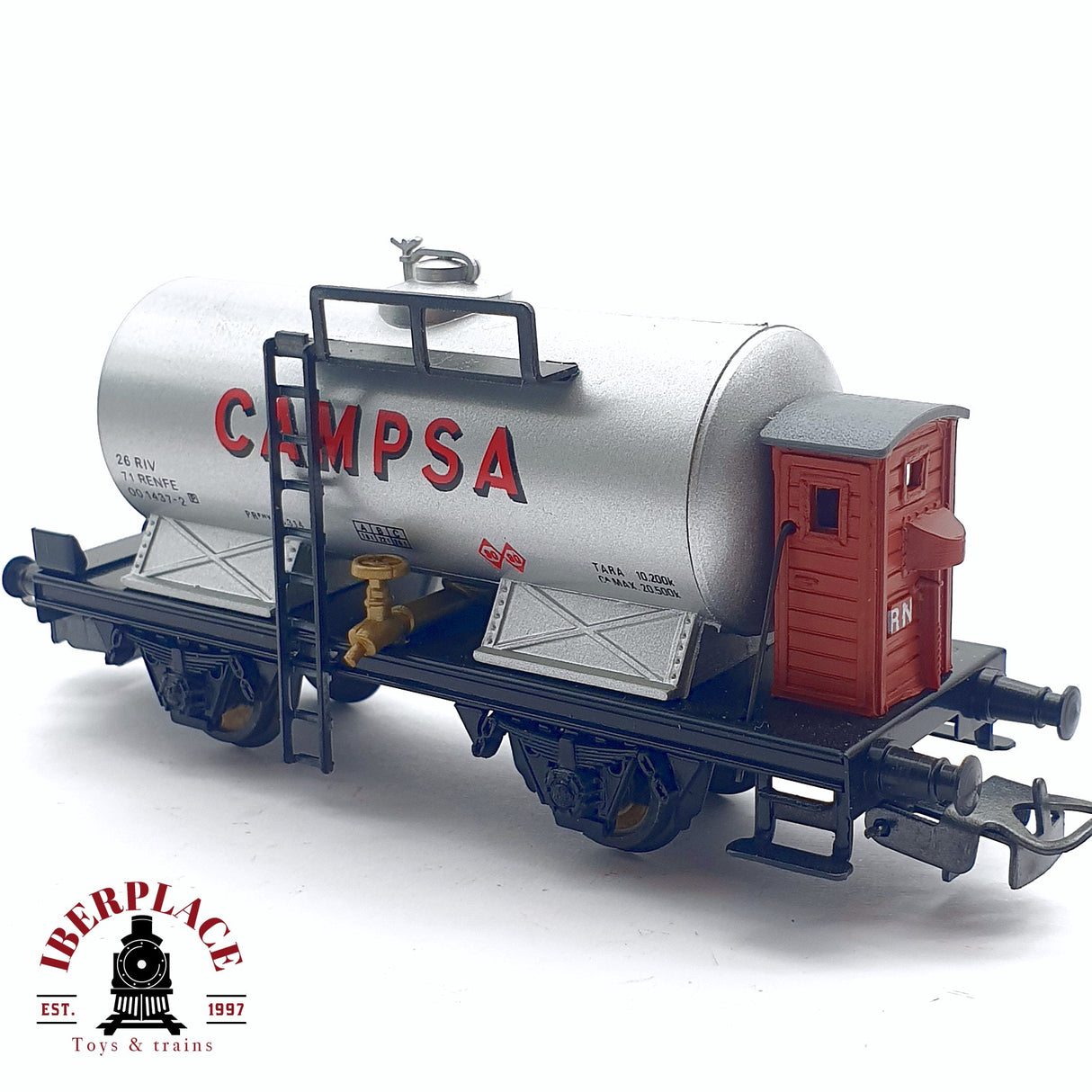 ♻️ 2da mano - DC Electrotren 1900 vagón cisterna Campsa RENFE H0 escala 1:87