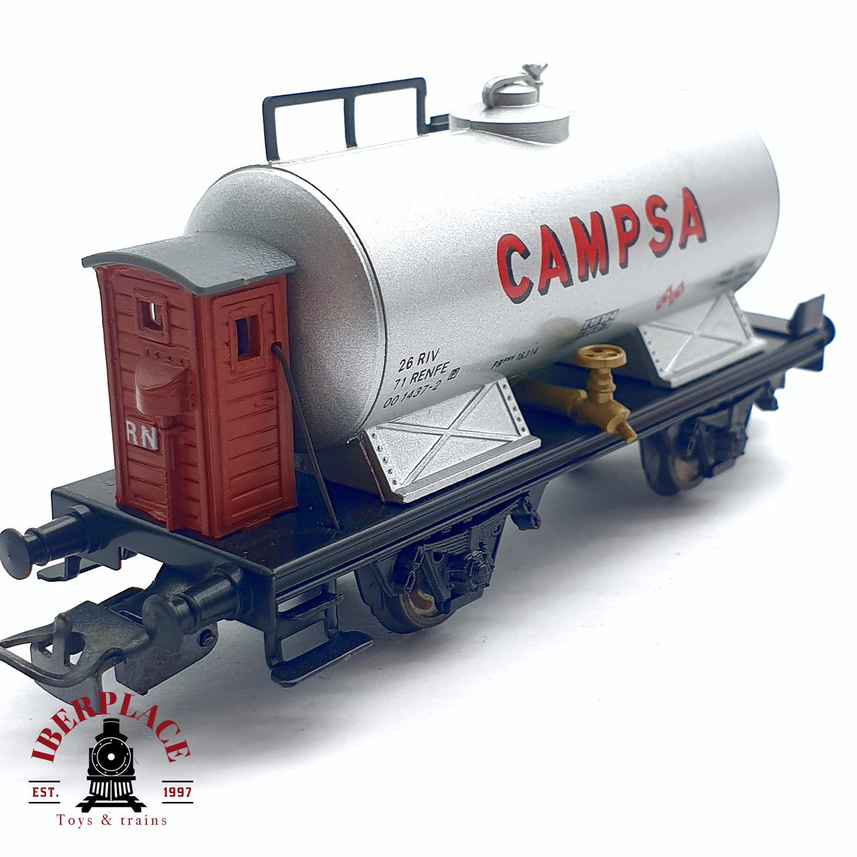 ♻️ 2da mano - DC Electrotren 1900 vagón cisterna Campsa RENFE H0 escala 1:87