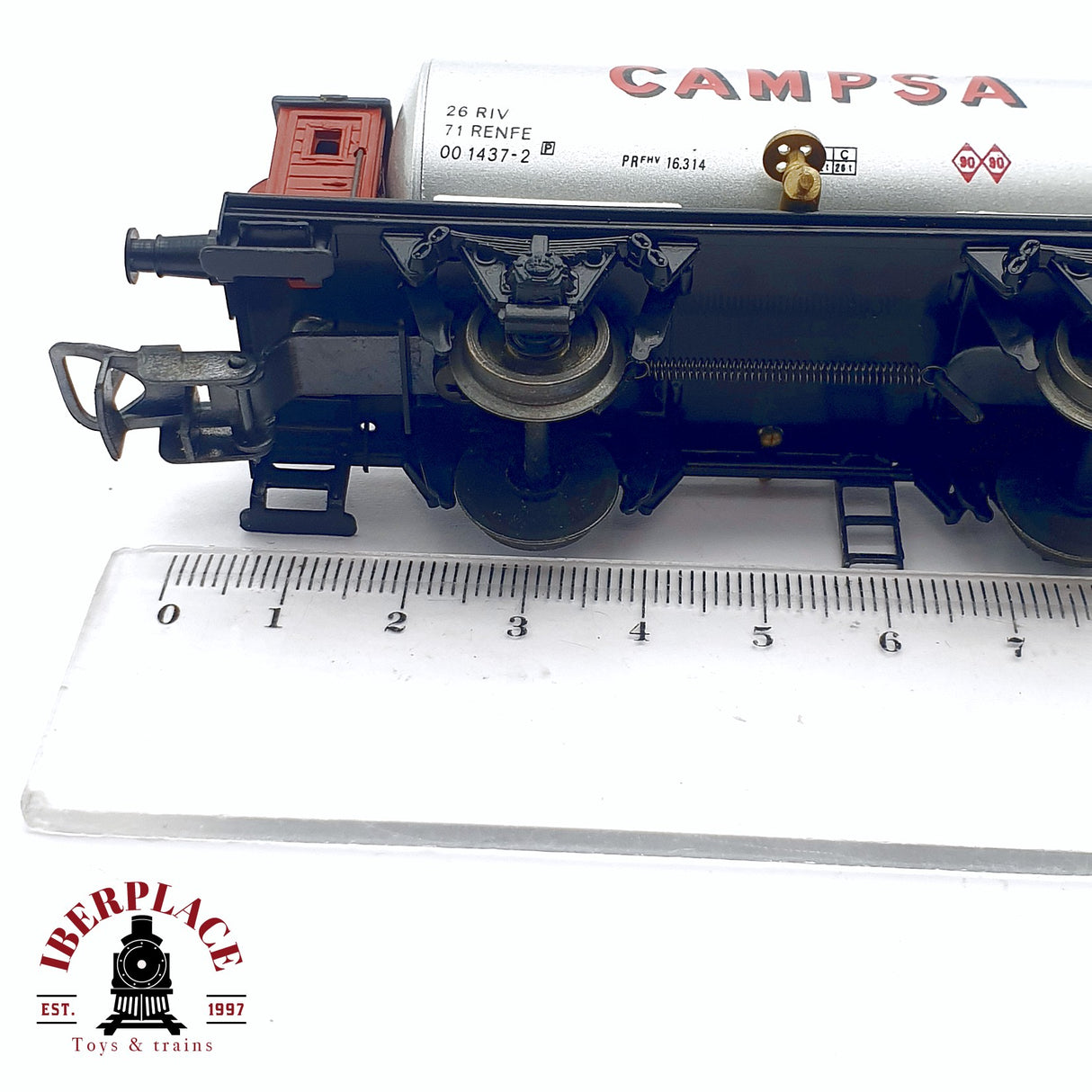 ♻️ 2da mano - DC Electrotren 1900 vagón cisterna Campsa RENFE H0 escala 1:87
