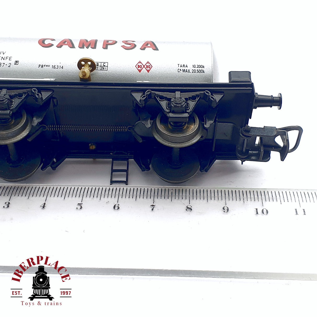 ♻️ 2da mano - DC Electrotren 1900 vagón cisterna Campsa RENFE H0 escala 1:87