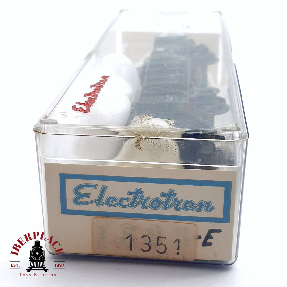 ♻️ 2da mano - DC Electrotren 1351 vagón de bordes altos con coches de carga RENFE H0 escala 1:87