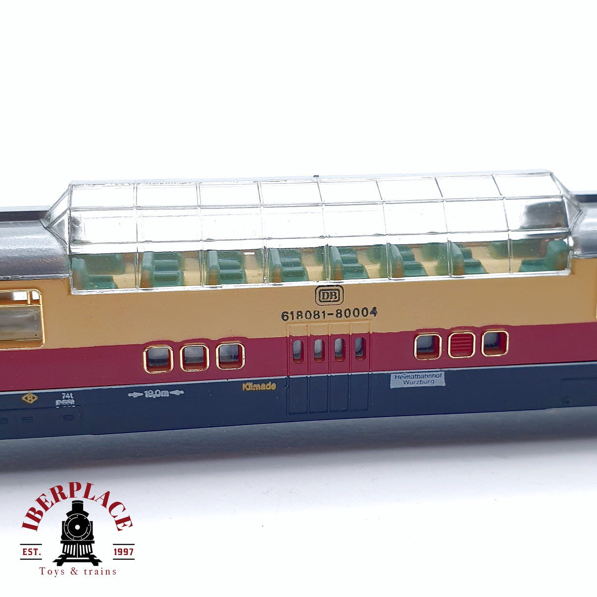 ♻️ 2da mano - Arnold 0326F vagón pasajeros clase 2 DB techo panorámico N escala 1:160