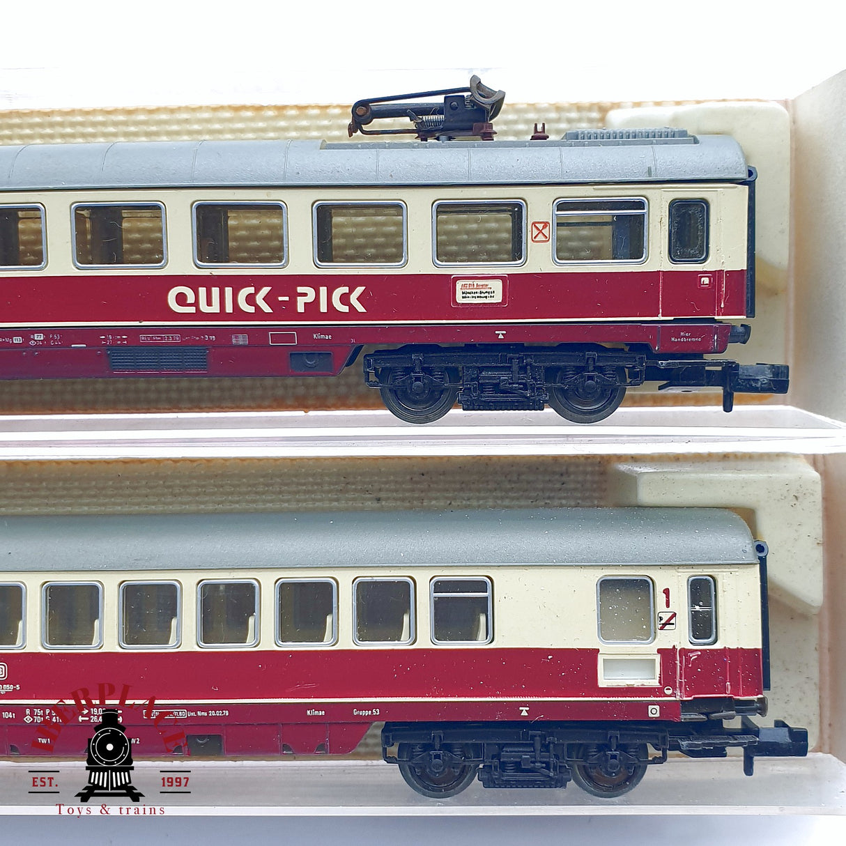 ♻️ 2da mano - 5x Fleischmann vagones pasajeros y restaurante Restaurante DB N escala 1:160