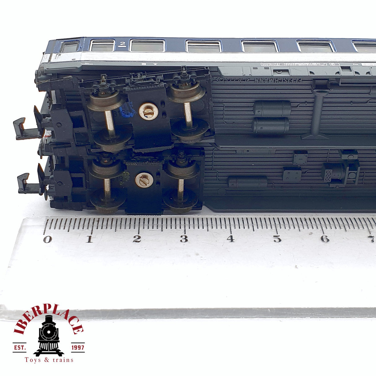 ♻️ 2da mano - 2x Fleischmann vagones pasajeros, restaurante DB 1-2 clase N escala 1:160