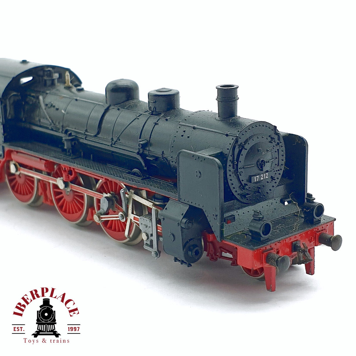 💡♻️ 2da mano - Minitrix Locomotora de vapor DR 17 212 negra N escala 1:160