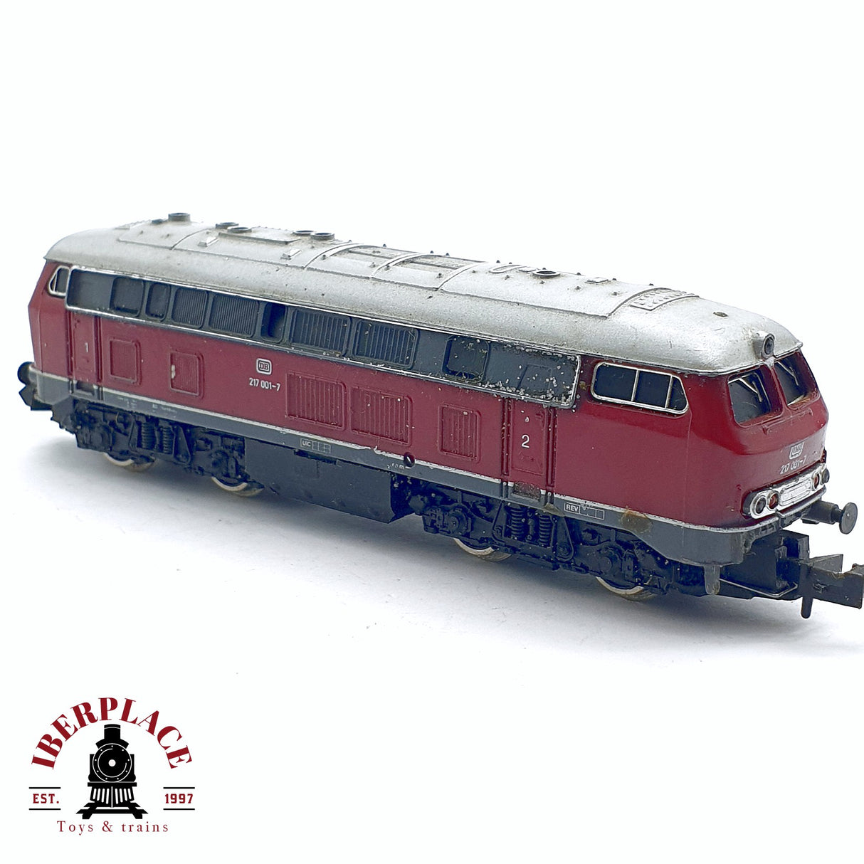 ♻️ 2da mano - Arnold Rápido Locomotora diesel DB 217 001-7 para piezas N escala 1:160