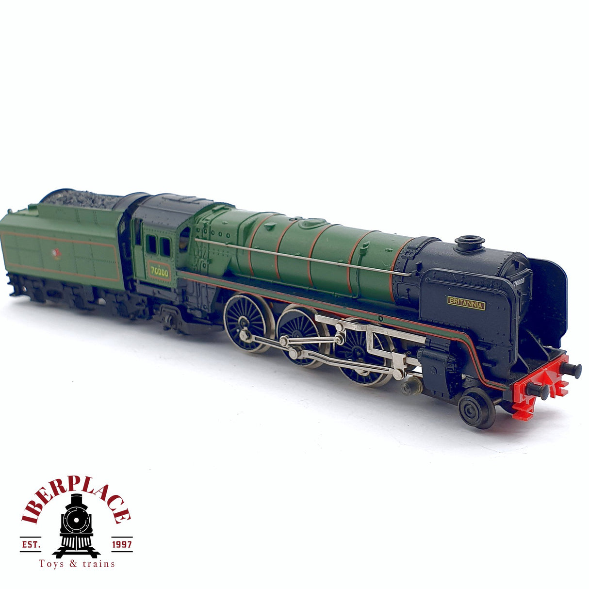 💡♻️ 2da mano - Minitrix Locomotora de vapor 70000 Britannia N escala 1:160