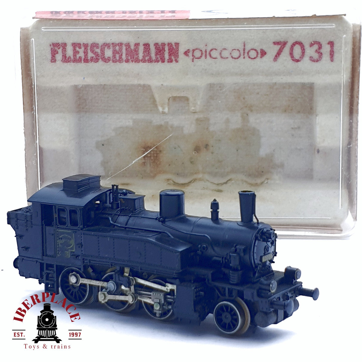 💡♻️ 2da mano - Fleischmann 7031 Locomotora de vapor Negra N escala 1:160