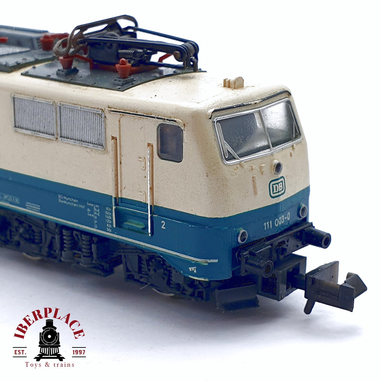 ♻️ 2da mano - Minitrix 51 2062 00 locomotora eléctrica DB 111 003-0 para restaurar N escala 1:160