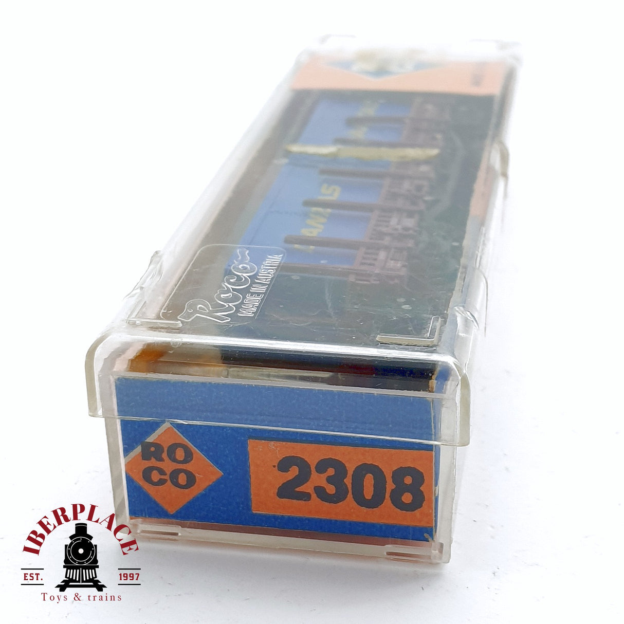 ♻️ 2da mano - Roco 2308 vagón estacas con contenedores DANZAS DB N escala 1:160