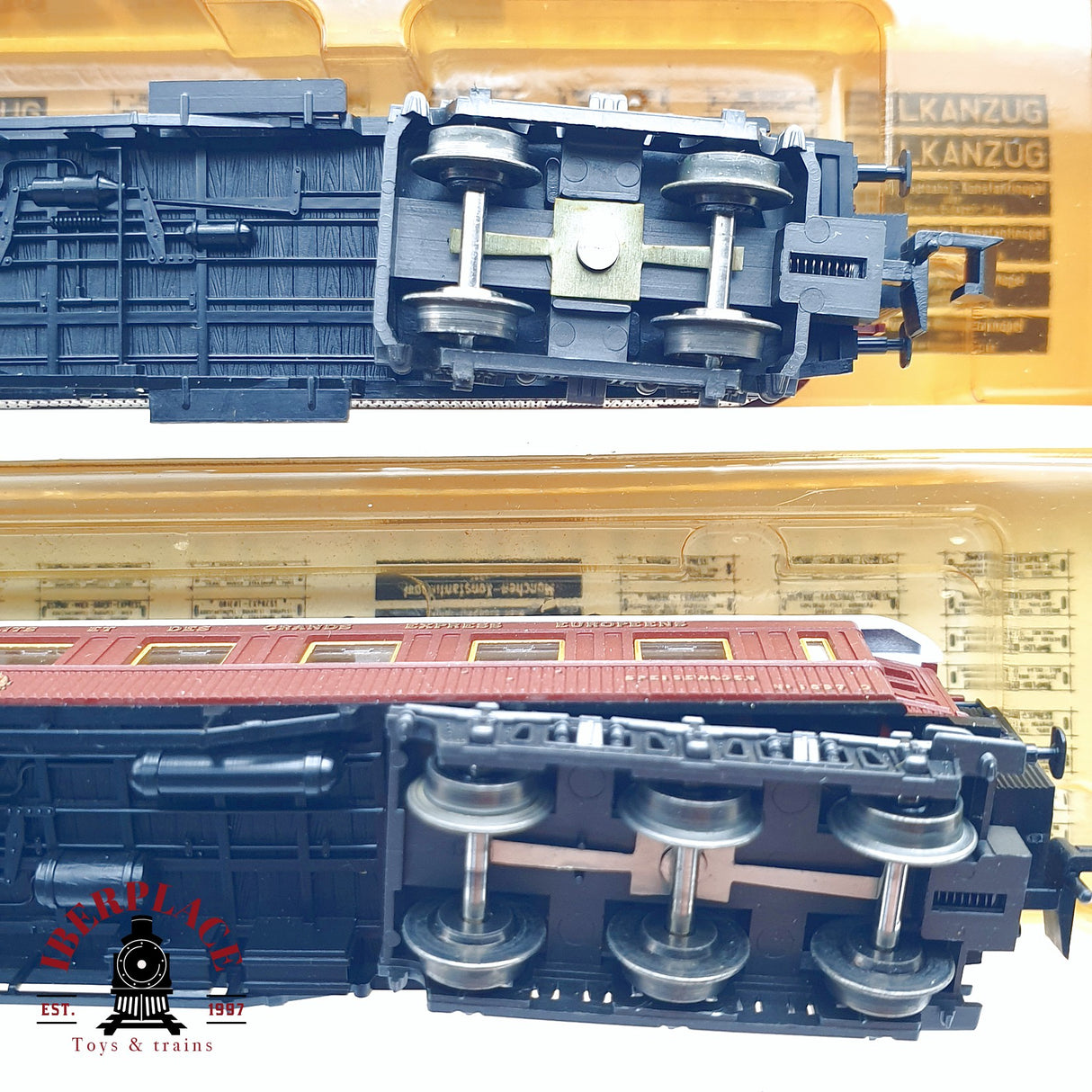 ♻️ 2da mano - Minitrix 4x 3178/79/81/82 vagones pasajero wagons lits grands express europeens N escala 1:160