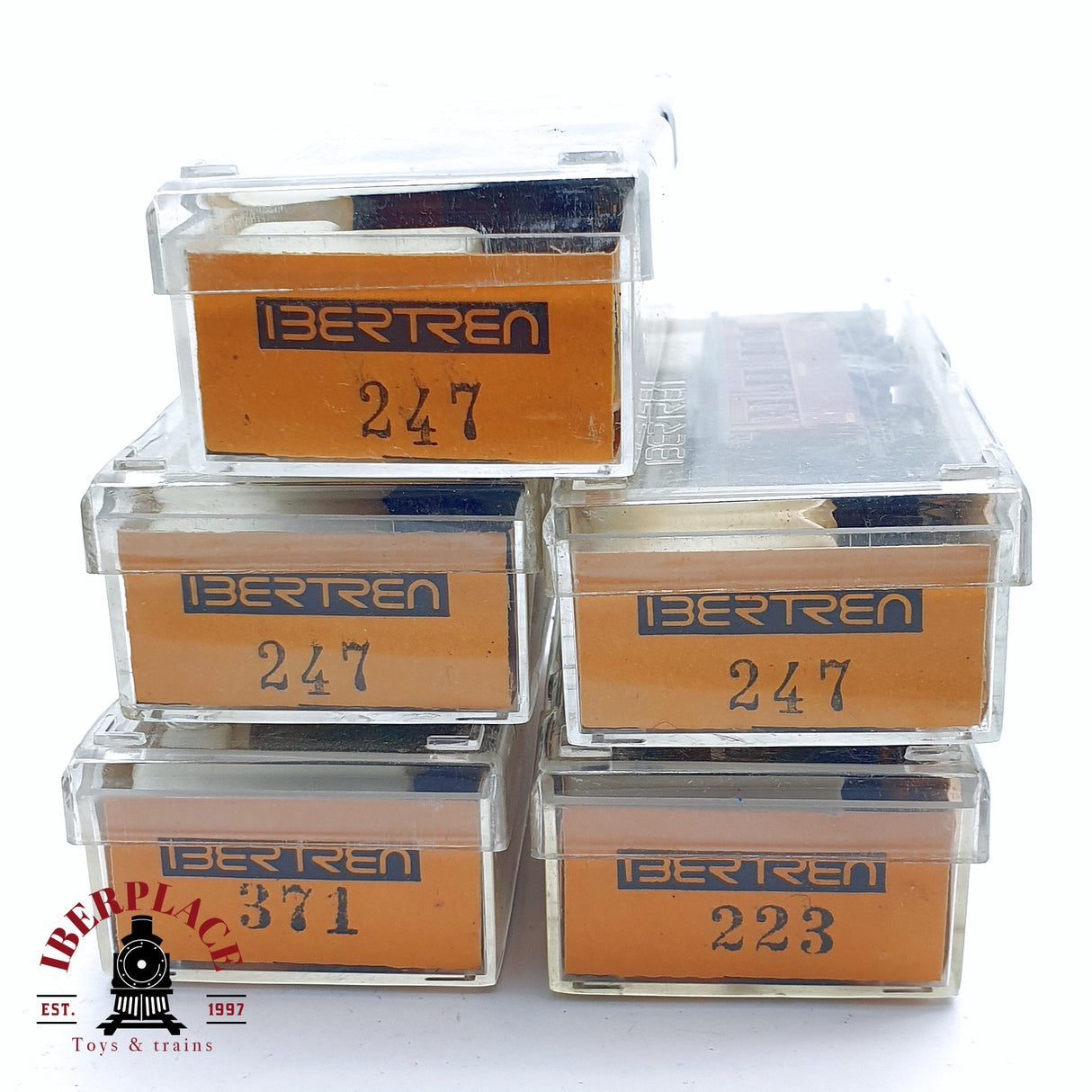♻️ 2da mano - IBERTREN 5x 247 371 223 vagones pasajero y equipajes RENFE N escala 1:160