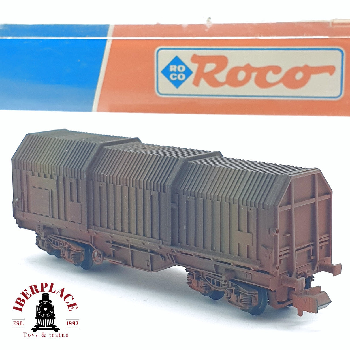 ♻️ 2da mano - Roco 25209 vagón mercancias envejecido N escala 1:160