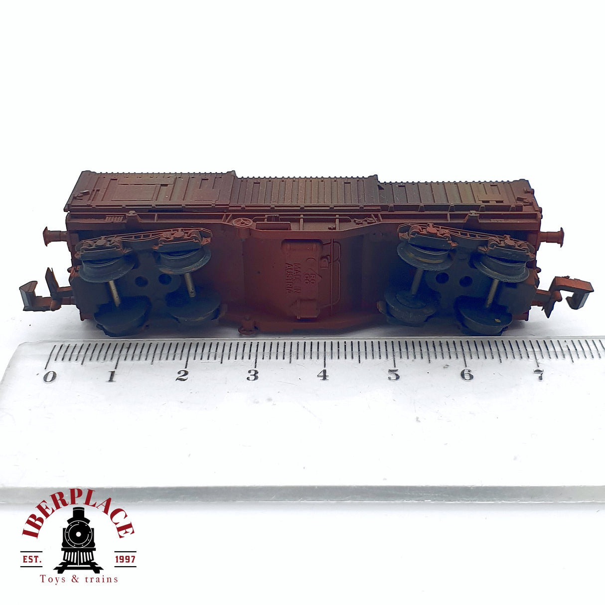 ♻️ 2da mano - Roco 25209 vagón mercancias envejecido N escala 1:160