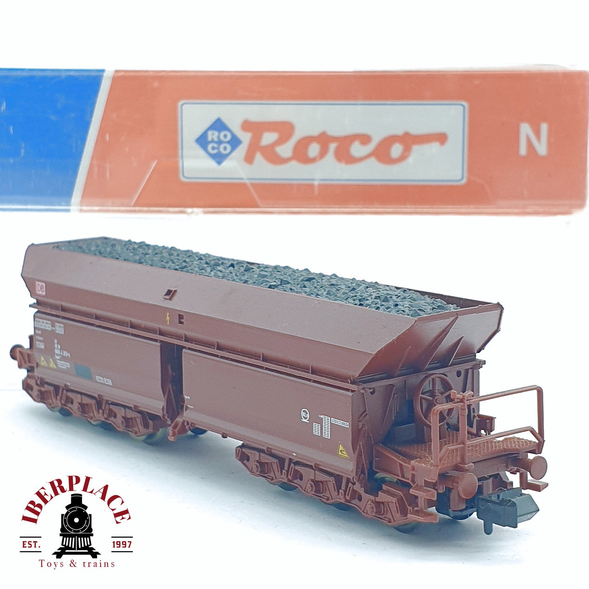 ♻️ 2da mano - Roco 25408 vagon tolva DB 666 4 313-5 N escala 1:160